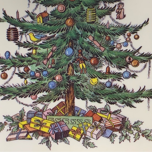 Spode Christmas Tree Coaster set of 6 - Picture 4 of 7